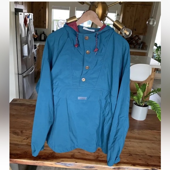 Columbia Other - Vintage Columbia Hooded Anorak Color block Nylon Jacket Windbreaker Mens size L
